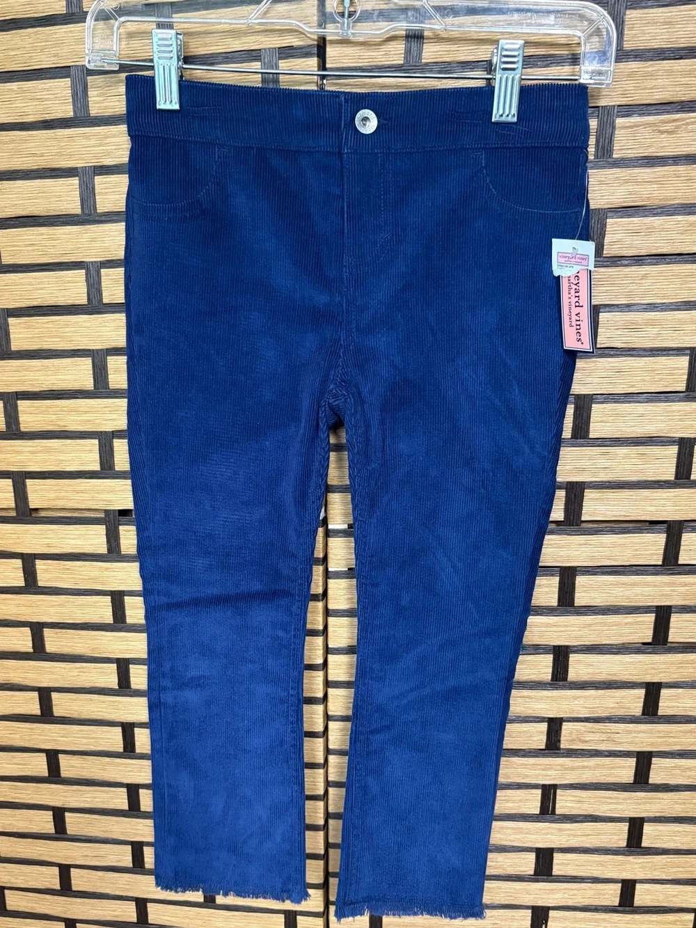 Vineyard Vines navy Corded Pants Girls Size 7